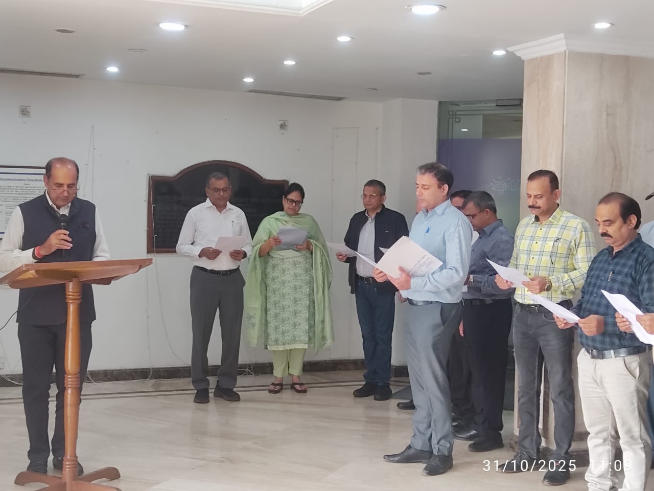 On the occasion of the 150th Birth Anniversary of Sardar Vallabhbhai Patel, TCIL observed Rashtriya Ekta Diwas on 31st October 2025. The ‘Integrity Pledge’ reaffirming our commitment to national unity and solidarity was administered by CMD, TCIL. A ‘Run for Unity’ was also organized, where employees participated wholeheartedly